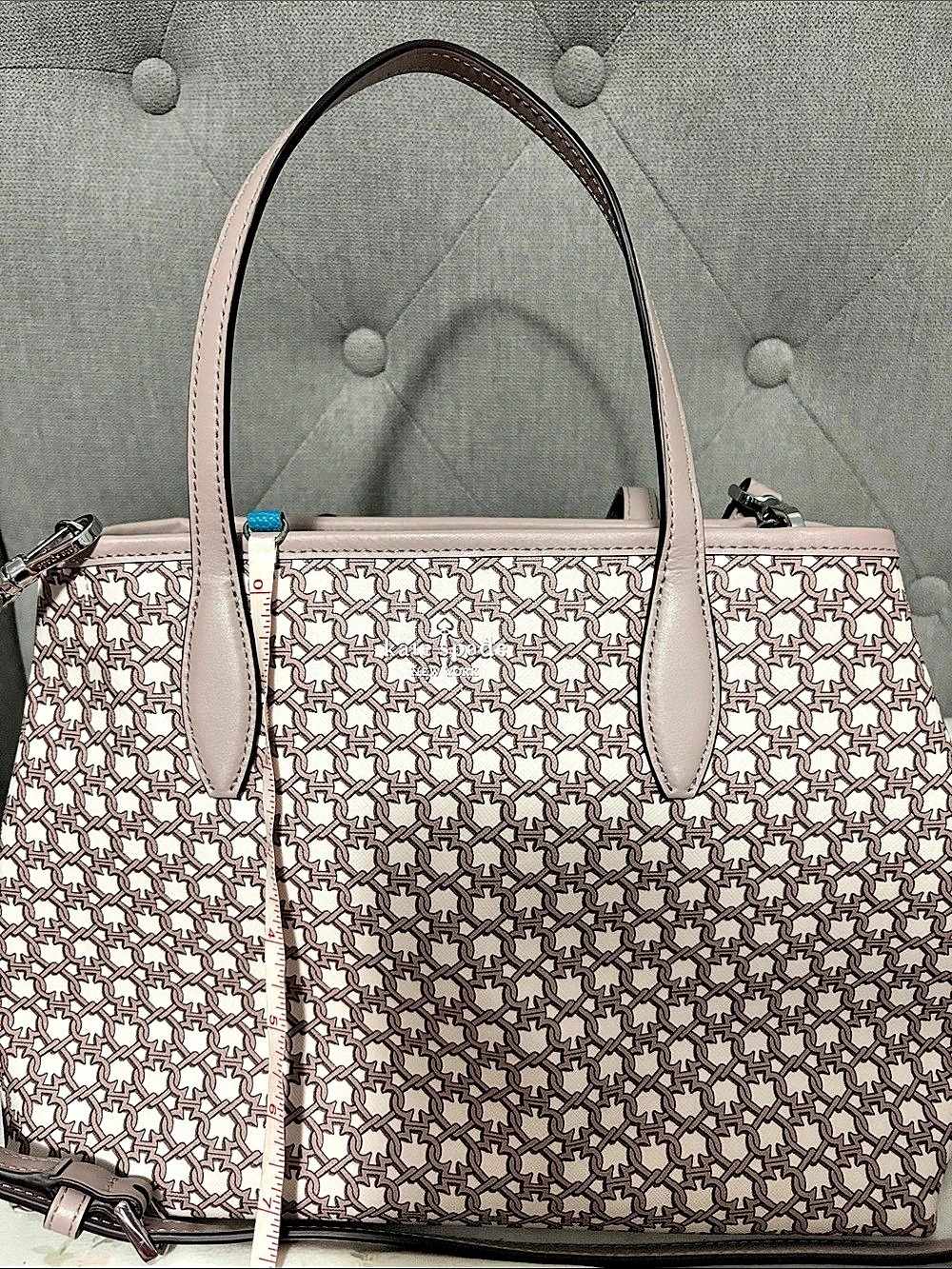 Kate Spade Link Medium Tote gray